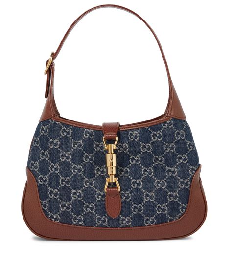 blue gucci bag|gucci blue denim bag.